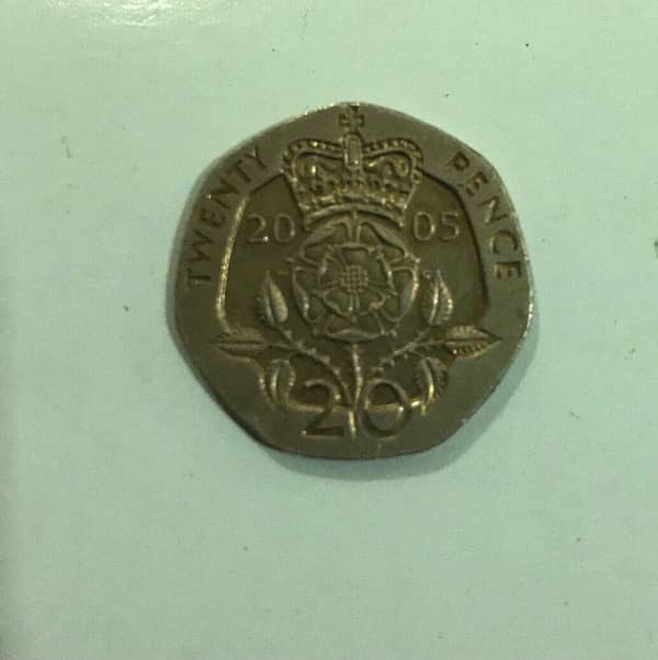 Twenty pence  coin 2