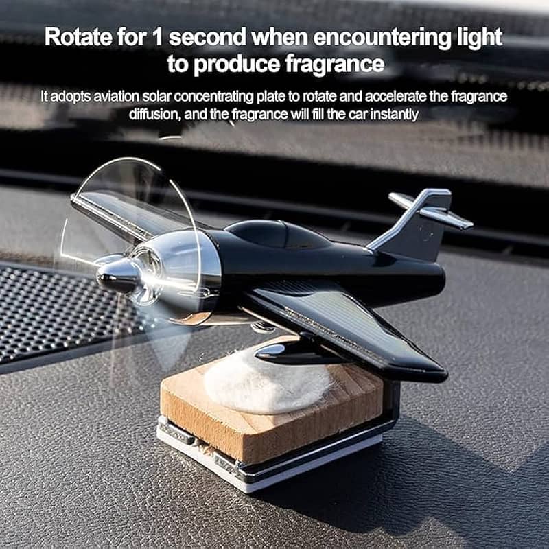 Solar Aeroplane Aircraft Airplane Car Dashboard Perfume Diffuser 2