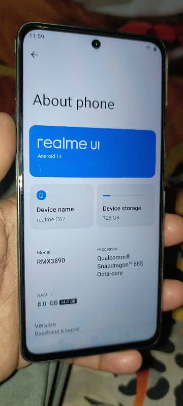 Realme C67.8/128. . . . 108 mega pixel camera 8