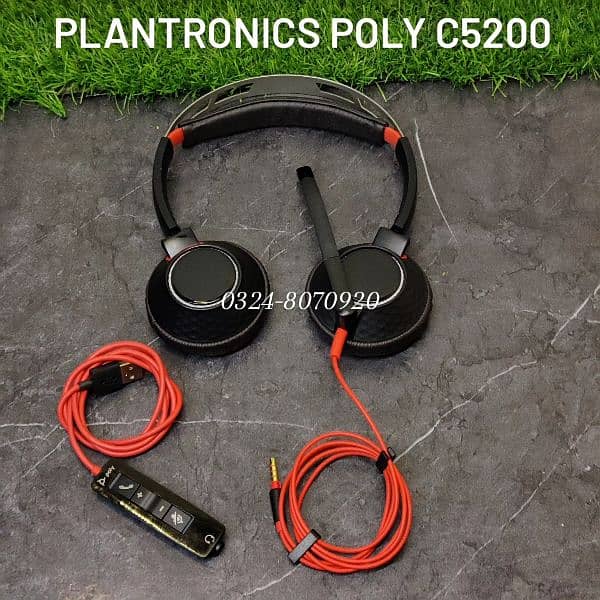 Plantronics Poly RedWire 5220 Wired Headset Noise Cancelling Mic 5200 3