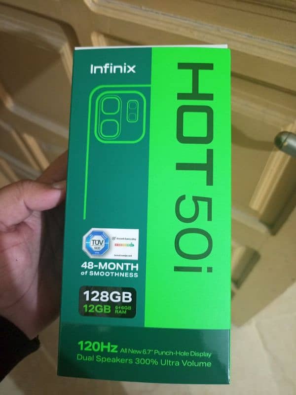 Infinix Hot 50i new one with full warranty 5