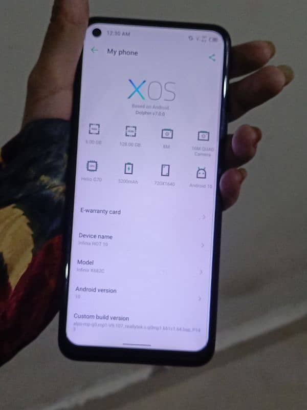 infinix hot 10 6/128gb 6