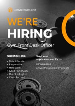 Gym Front Desk Officer