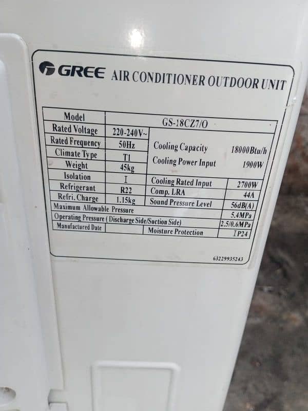 Gree 1.5 ton non inverter 4