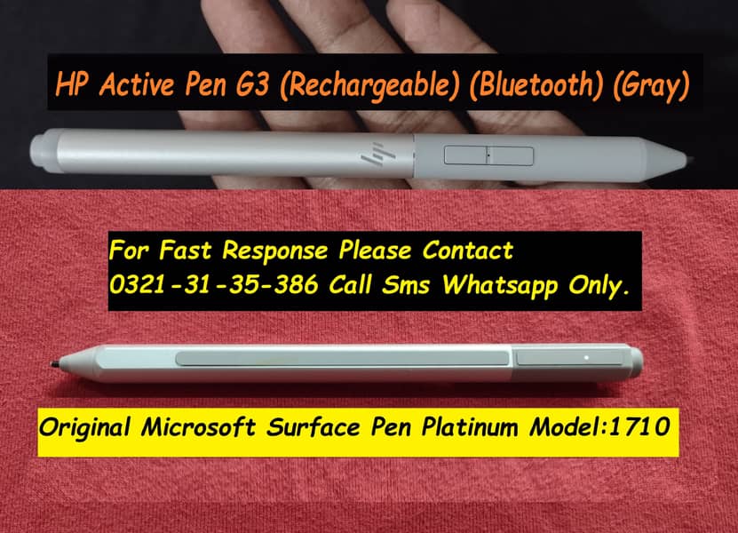 microsoft surface & hp active pen g3 for laptop 0