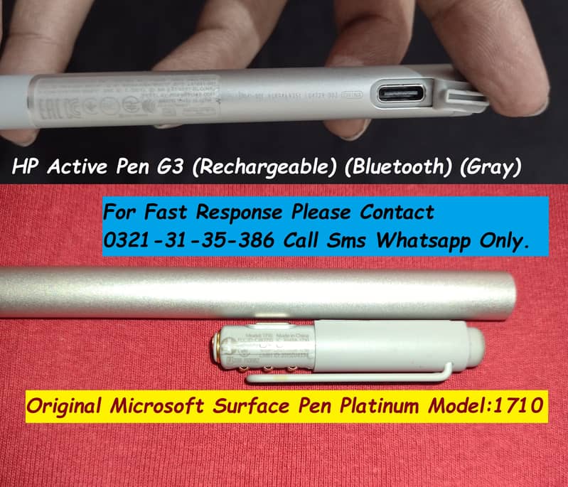 microsoft surface & hp active pen g3 for laptop 2