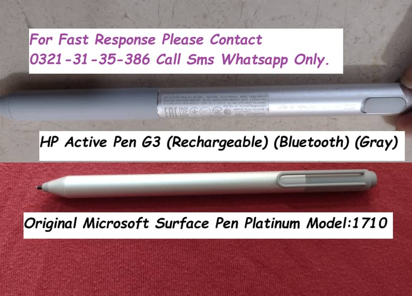 microsoft surface & hp active pen g3 for laptop 3