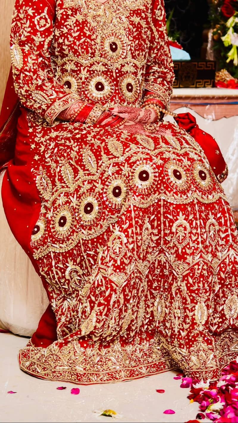 Bridal lehenga Bridal maksi one time used 11