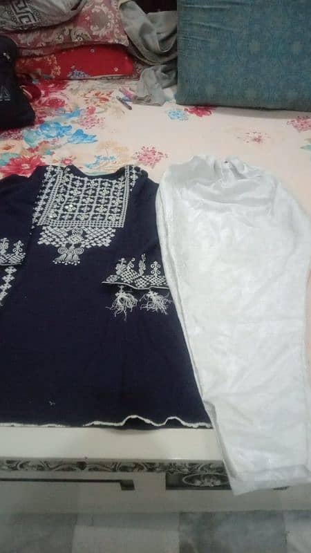 2 PC sout kameez and shawl 0