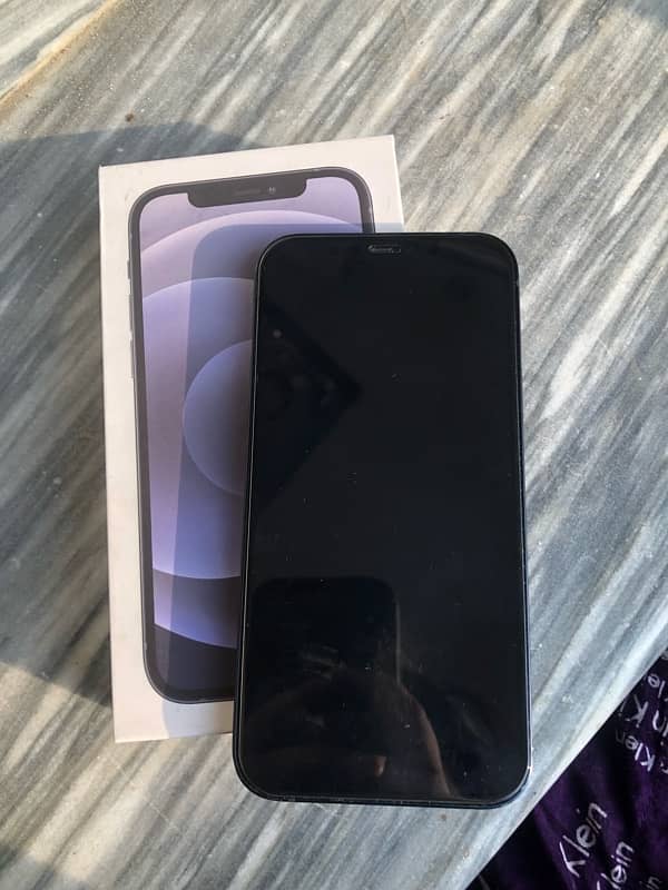 iphone 12 jv with box  sim time available 11