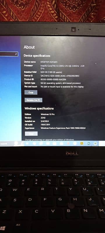 Dell latitude E7450 core i5 5th generation 3