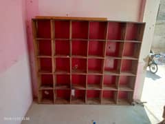 Used wooden shelf 6by5ft