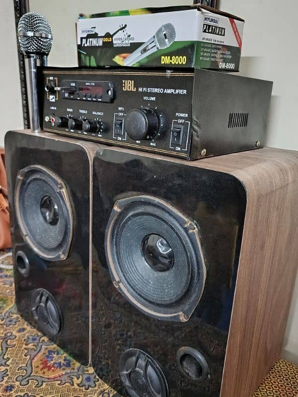 Woofers Pair And Amplifier 6