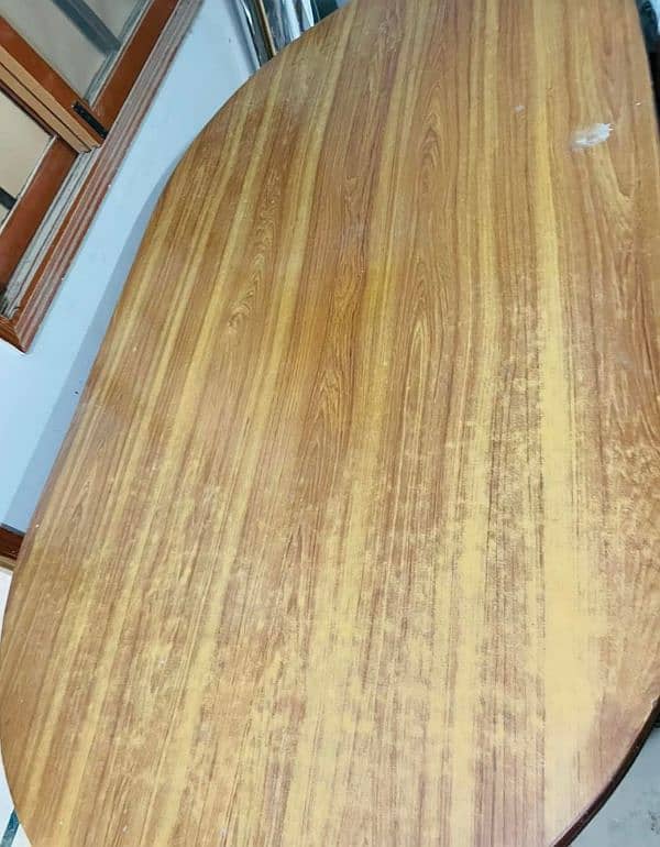 Wood dining table with 6 chairs 2