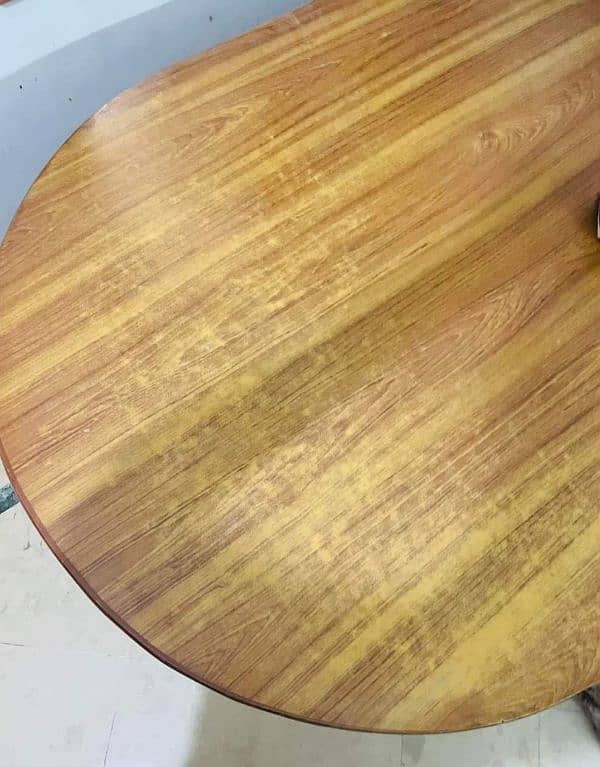 Wood dining table with 6 chairs 5