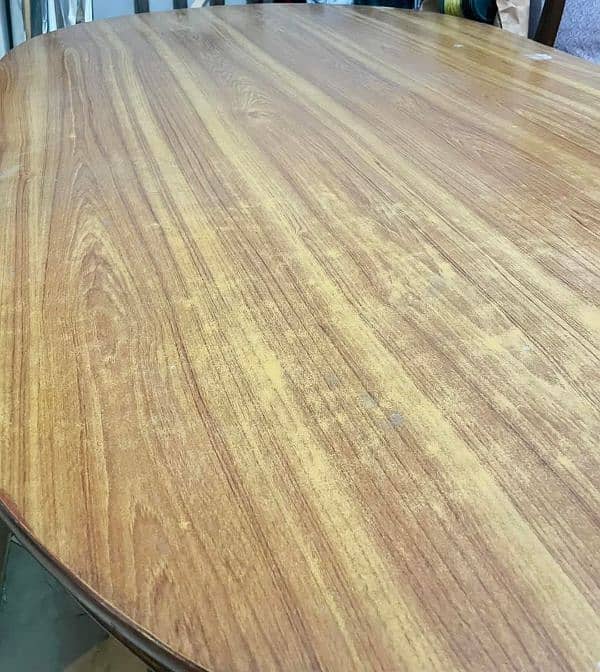 Wood dining table with 6 chairs 6