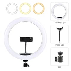 26 CM selfie LED Ring Light With Ball Head Mobile Holder 3 Colour