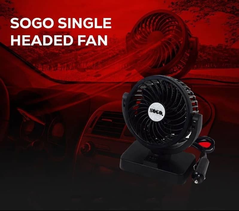 SOGO SINGLE HEADED FAN 12V SOGO Fan 12v 360°rotatable making the fan c 0