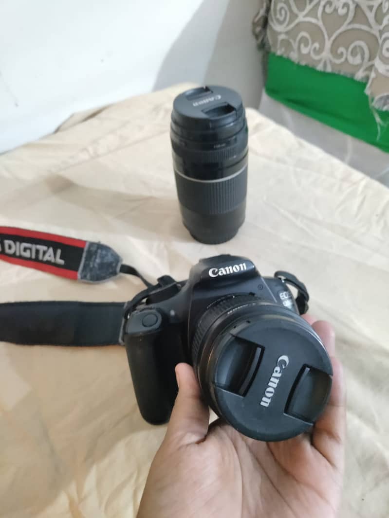 Canon 1200D with 18-55 and 75-300 lens 10/9 Condition 2