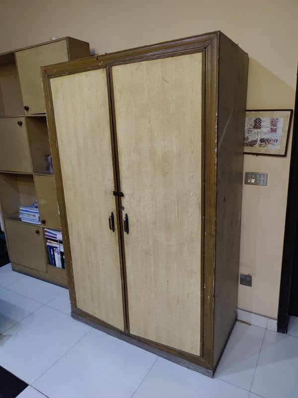 Solid Wood Classic Wardrobe (Almari) 0