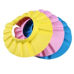 Baby Shower Cap Children Safe Bath Bathing Shampoo Caps Wash Hair Adj