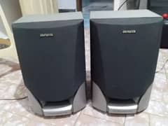 Aiwa Speakers Pair 100% Original 100Watts