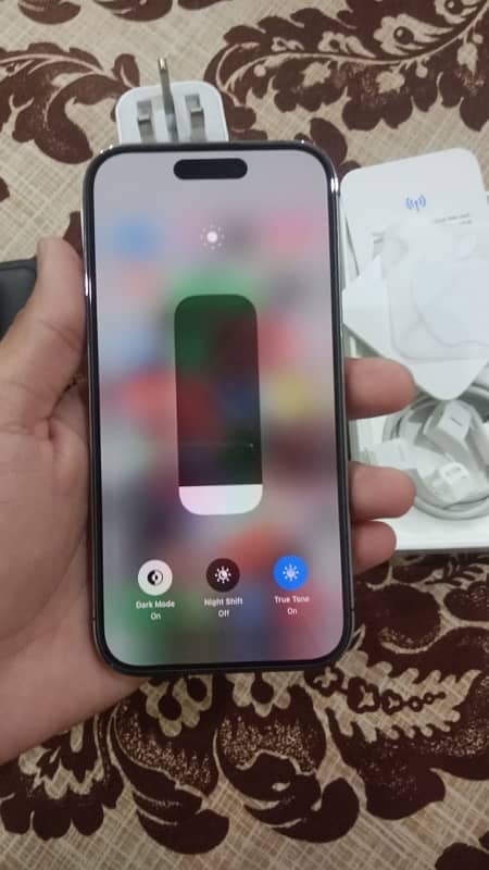 I phone 14 pro with box very good condition first hand use 0