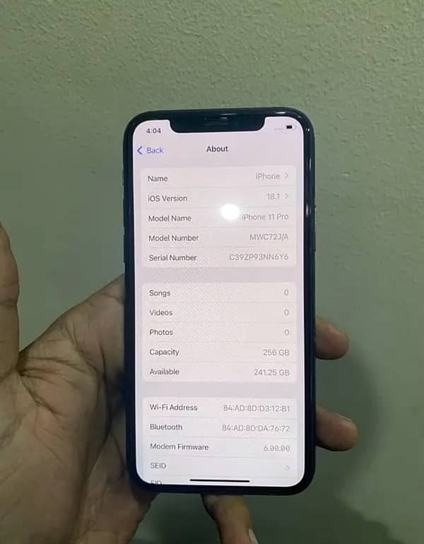 iPhone  11 pro 256 gb Pta approved 6