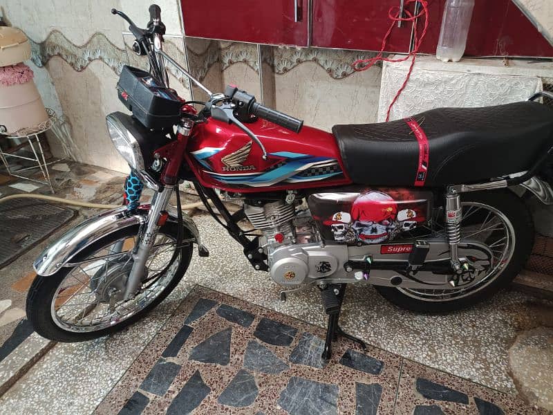 honda 125 fully modified scratch less bike original raining 9