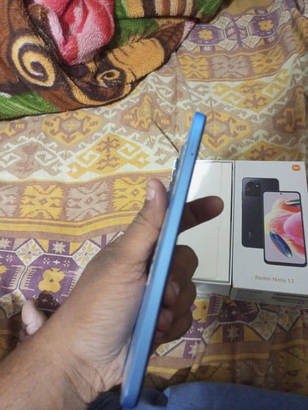 Redmi note 12 8gb 128gb with box only 4