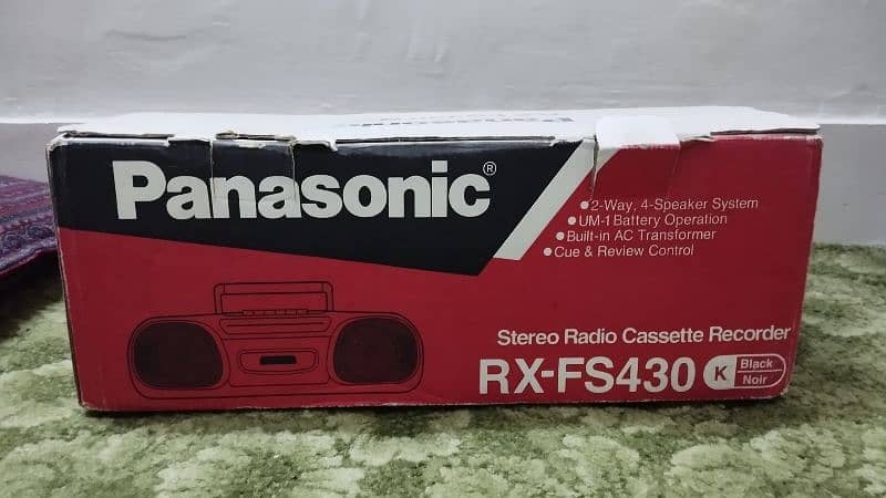 Panasonic RX-FS 430 Radio, Cassette recorder and player 0