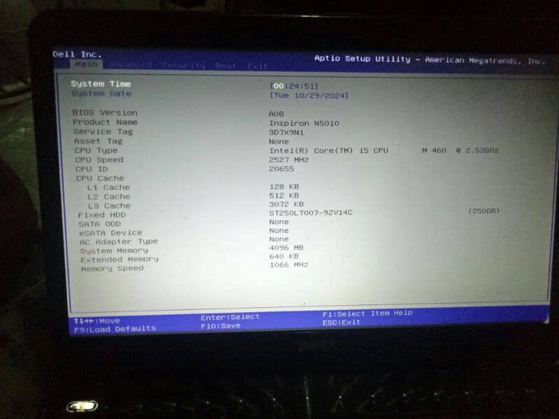 dell i5 n5010 read ad 0