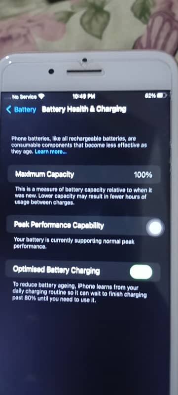 IPhone 8 Plus 64 Gb bypass battery change 7