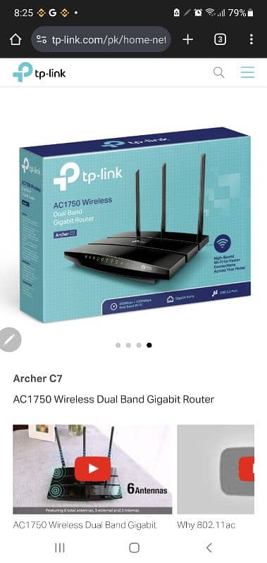 tplink archer c7 only Rs 4000 new 35000 ka hai 1