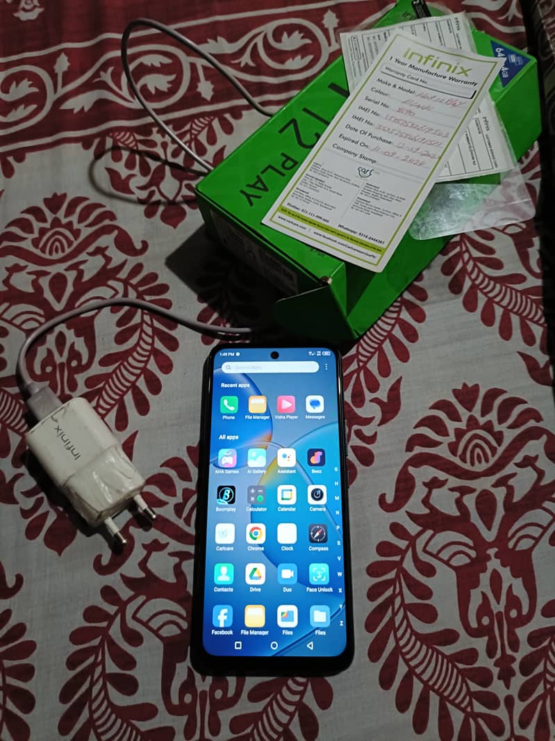 Infinix hot 12 play good condition 4