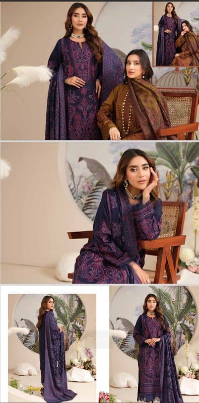 women UNSTITCHED/ 3pc suit/winter collection 2