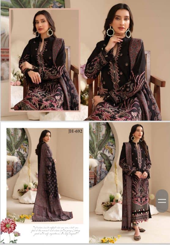 women UNSTITCHED/ 3pc suit/winter collection 3