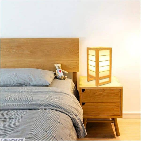 Beside Table Wooden Lamp 0