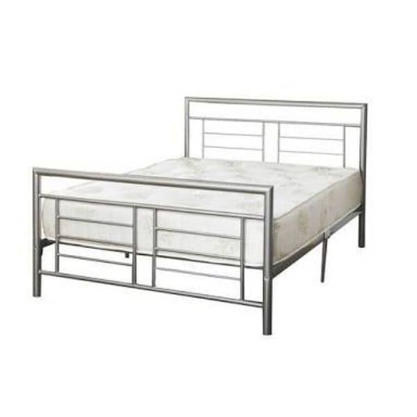 Iron bed / iron bed dressing side table / Double bed /Bed /  Furniture 6