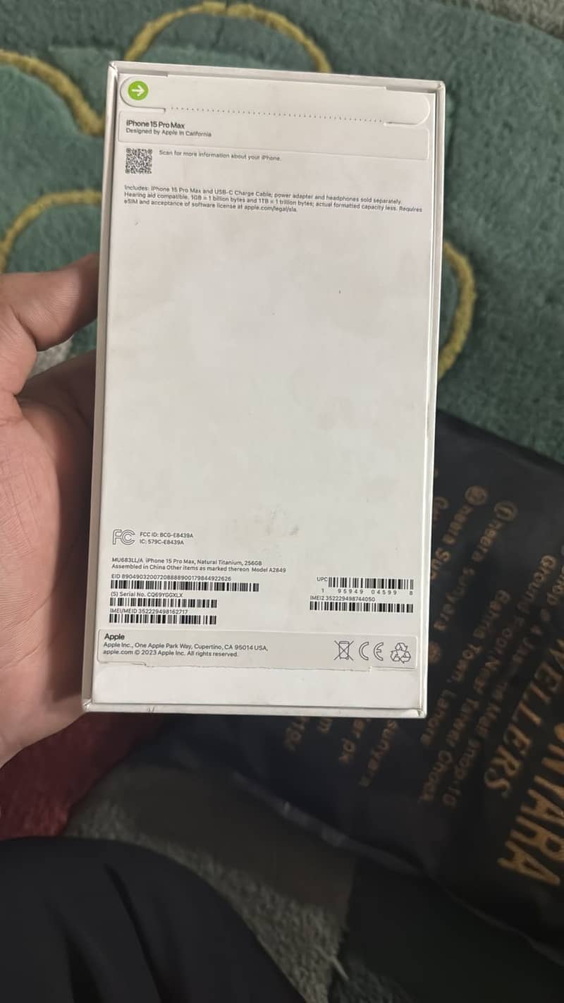 Description IPHONE 15 Pro Max jv (256GB) Price :220000 2