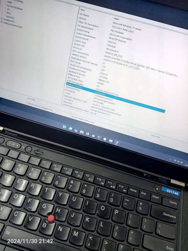 Lenevo T430s Core i5 3rd Generation 4GB Ram ssd 256 GB 2