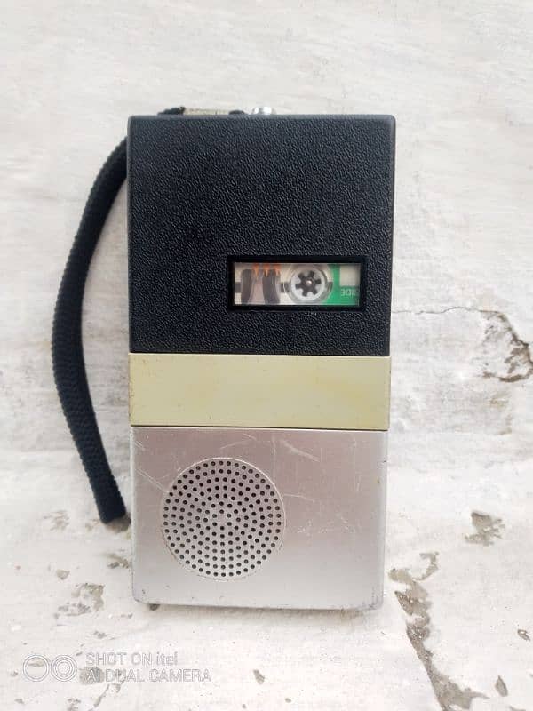 vintage pocket mini cassette recorder 1