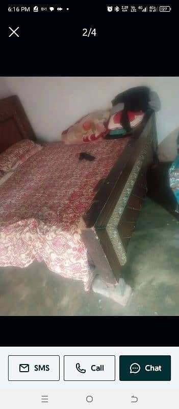 Queen Size used bed for sale in good condition 2