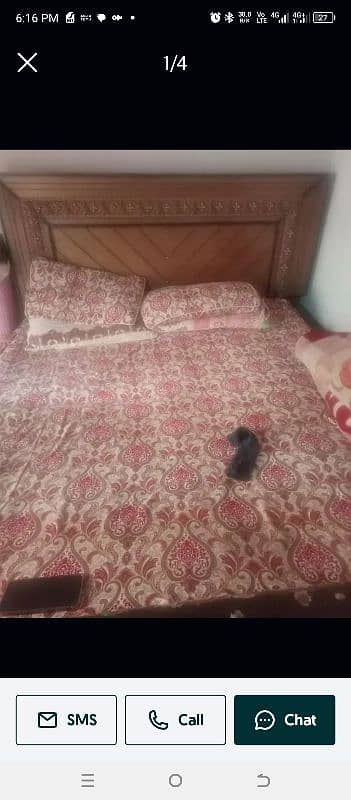 Queen Size used bed for sale in good condition 3