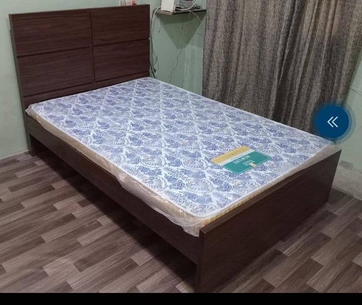 wooden single bed 1