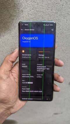 one plus 8 pro 12rm 224gp 3 lines in Screen PTA Approved