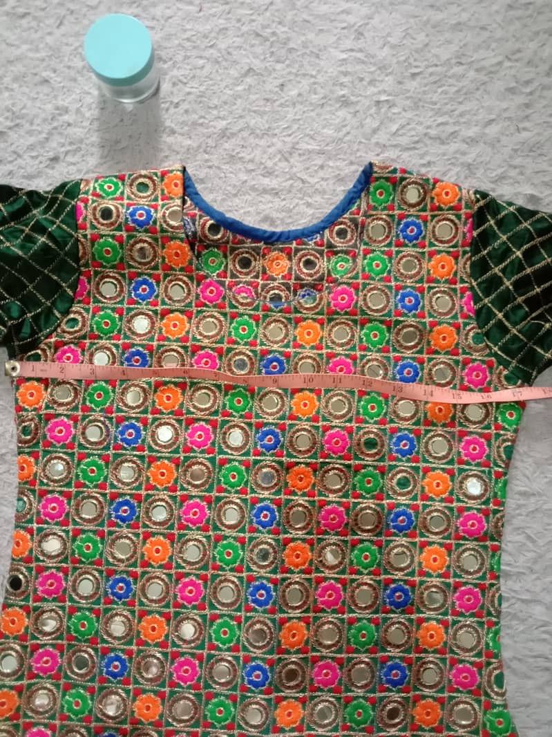 shrara and kurti with mirror work 10