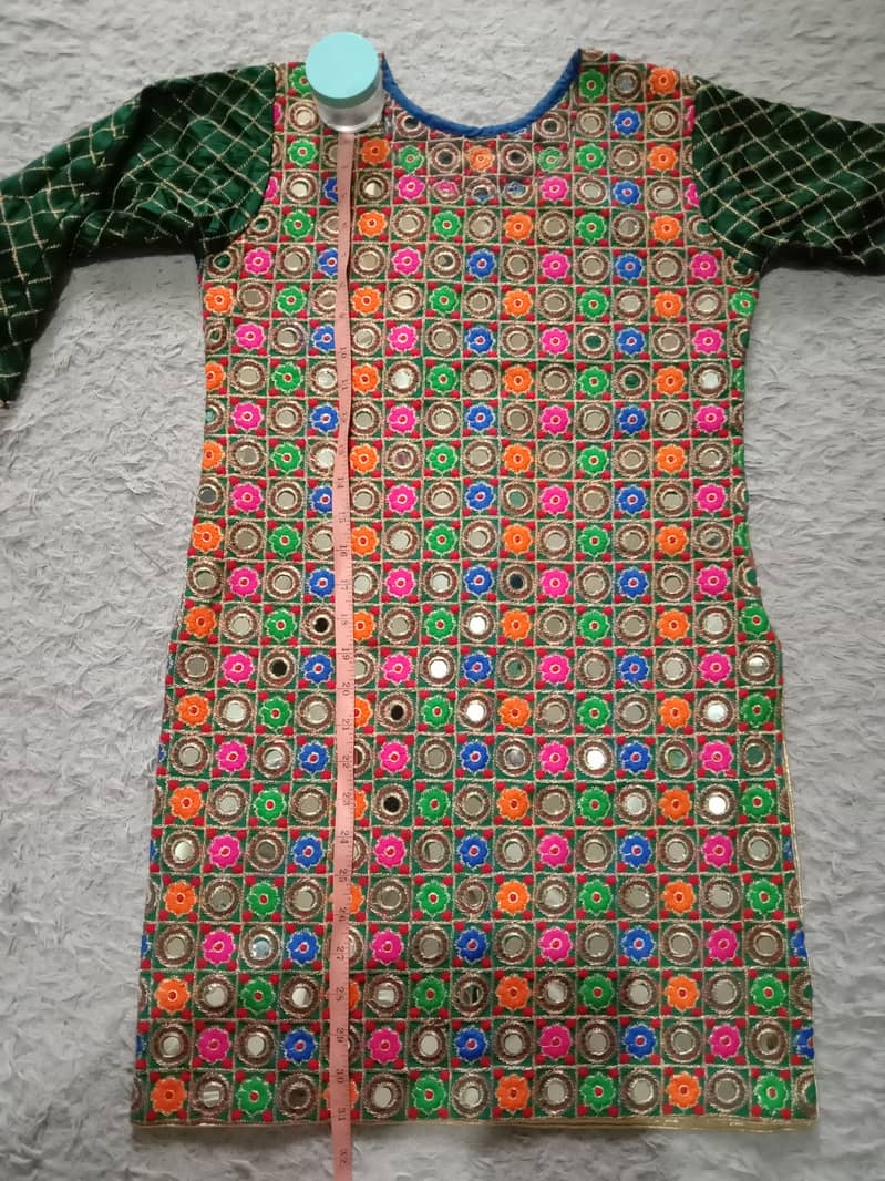 shrara and kurti with mirror work 13