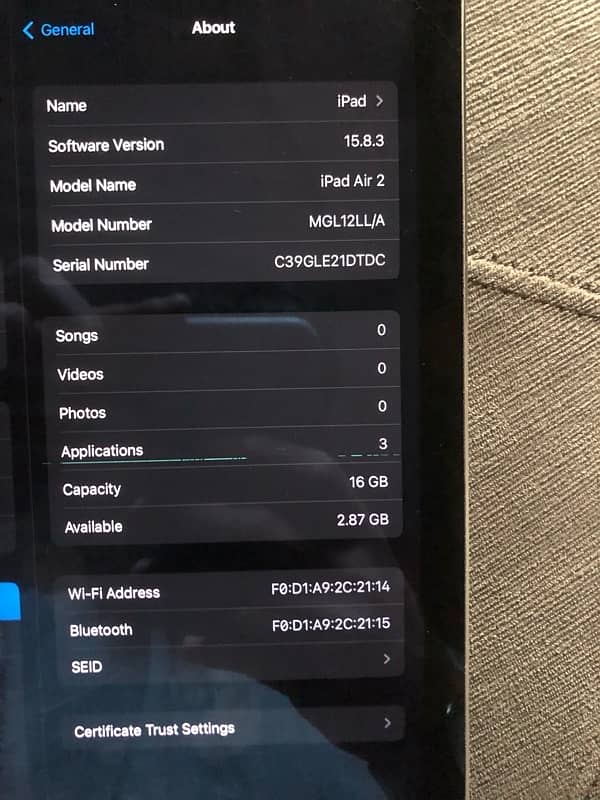 Apple iPad air 2 Everything working perfectly 4