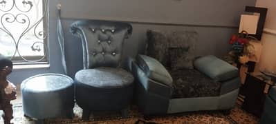 Sofa Set 6 seater with 2 coffee chairs